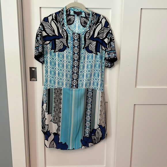 Hale Bob Dresses & Skirts - Hale Bob XS Multi Blue Silk Dress
